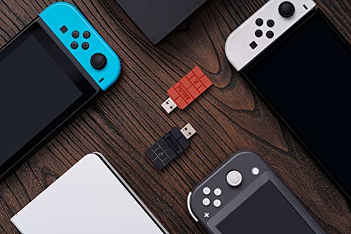 8BitDo Wireless USB Adapter 2 for Switch 2, Windows PC, Mac & Raspberry Pi, Compatible with Xbox Series X & S Controller, Xbox One Bluetooth, Switch Pro and PS5 Controller (Black)