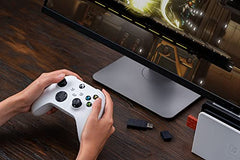 8BitDo Wireless USB Adapter 2 for Switch 2, Windows PC, Mac & Raspberry Pi, Compatible with Xbox Series X & S Controller, Xbox One Bluetooth, Switch Pro and PS5 Controller (Black)