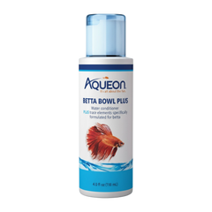 Aqueon Betta Bowl Plus Water Conditioner for Betta Fish Tanks, 4 Oz