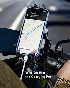 BRCOVAN Anti-Theft Motorcycle Phone Mount Holder with Vibration Dampener