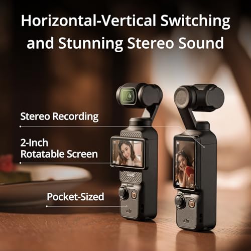 DJI Osmo Pocket 3 Creator Combo, Vlogging Camera with 1'' CMOS & 4K/120fps