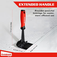 Goldblatt Trim Puller, 4-Inch Tile Removal Tool Baseboard Removal Tool