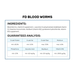 Hikari Bio-Pure Freeze Dried Blood Worms for Pets, 0.42-Ounce
