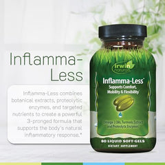 Irwin Naturals Inflamma-Less | Joint Supplements for Men & Women | 80 Count