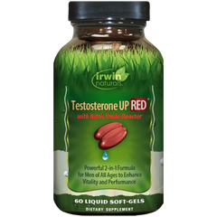 Irwin Naturals Testosterone UP RED with Nitric Oxide Booster | 60 Softgels