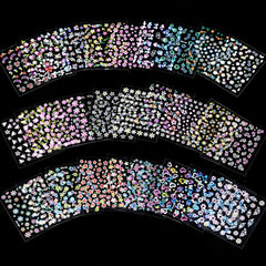 SPLOCUDU 30 Sheets 3D Nail Art Stickers – Colorful Daisy, Floral & Heart Self-Adhesive Decals
