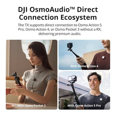 DJI Mic Mini (1 TX + 1 RX), Ultralight, Detail-Rich Audio