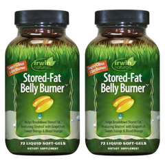 Irwin Naturals Stored-Fat Belly Burner Fat Metabolism | 72 Count 2-Pack