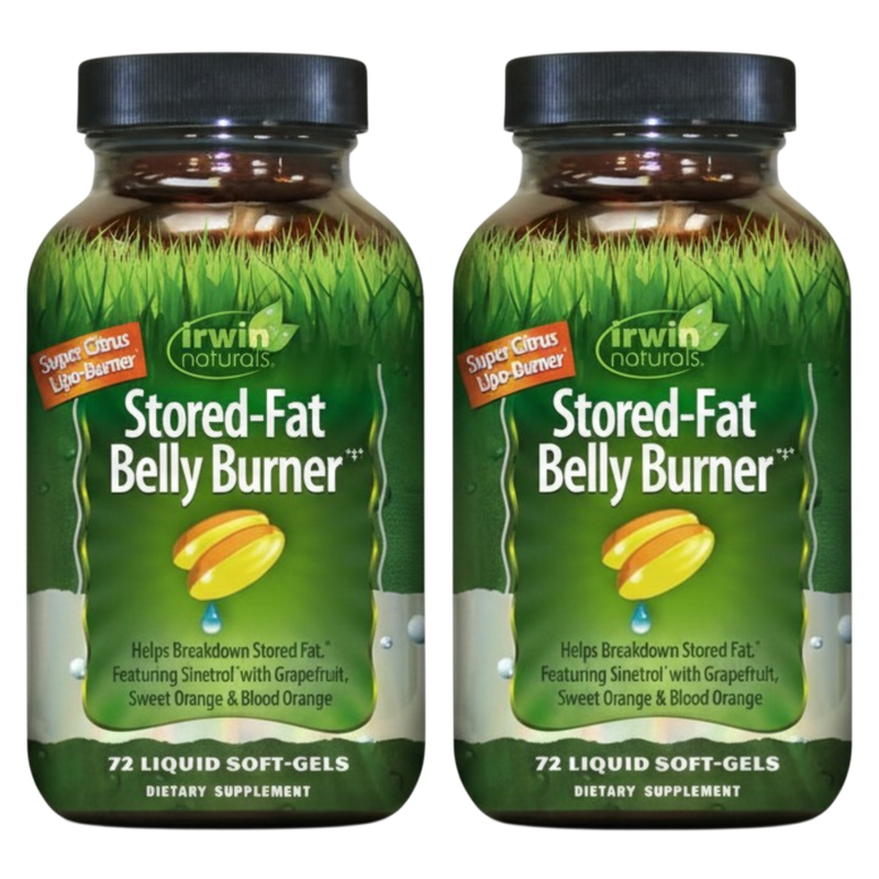 Irwin Naturals Stored-Fat Belly Burner Fat Metabolism | 72 Count 2-Pack