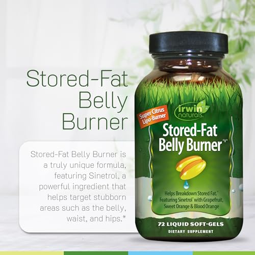 Irwin Naturals Stored-Fat Belly Burner Fat Metabolism | 72 Count 2-Pack