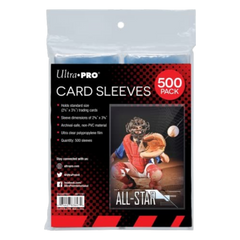 Ultra PRO - Penny Sleeves® Clear Card Sleeves for Standard Size Trading Cards measuring 2.5" x 3.5" (500 count pack)