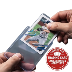 Ultra Pro 3" x 4" Clear Regular Toploaders & Card Sleeves Bundle, 200 Pack