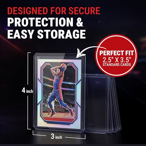 Ultra Pro 3" x 4" Clear Regular Toploaders & Card Sleeves Bundle, 200 Pack