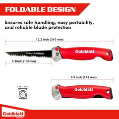 Goldblatt Folding Drywall Saw, 5-Inch Jab Saw for Wallboard, Plywood & PVC