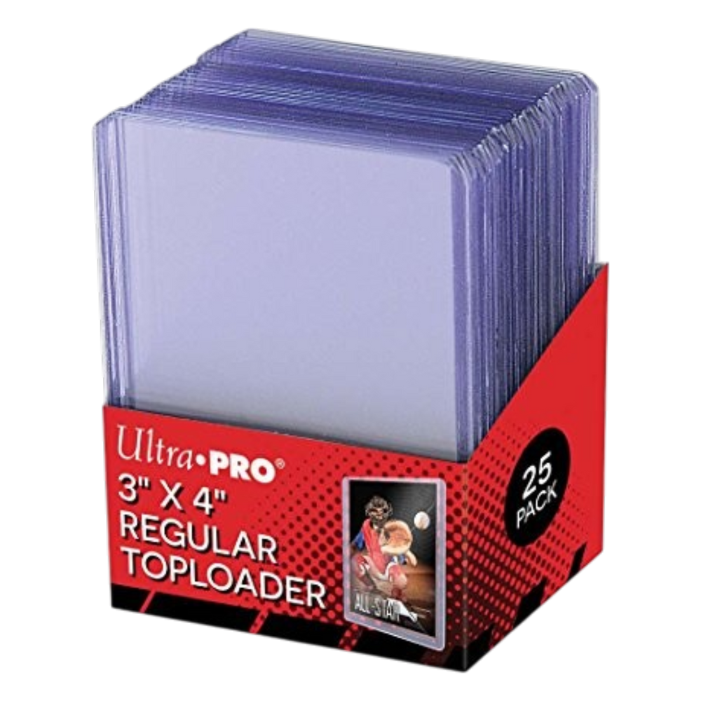 Ultra Pro 3" x 4" Clear Regular Top Loaders for Trading Cards – 25 Pack