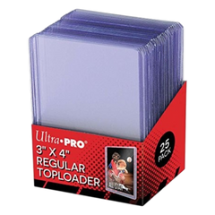 Ultra Pro 3" x 4" Clear Regular Top Loaders for Trading Cards – 25 Pack