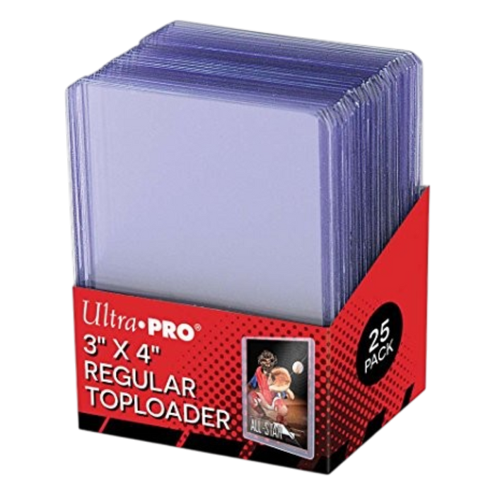 Ultra Pro 3" x 4" Clear Regular Top Loaders for Trading Cards – 25 Pack