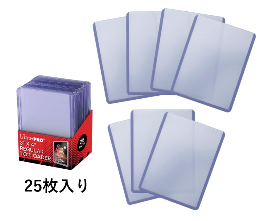 Ultra Pro 3" x 4" Clear Regular Top Loaders for Trading Cards – 25 Pack