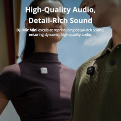 DJI Mic Mini Transmitter (Infinity Black), Ultralight, Detail-Rich Audio