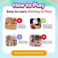 The Fidget Game Squishy Land in Rainbow Reef Board Game, Pre-K to 2nd Grade