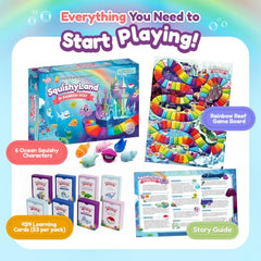 The Fidget Game Squishy Land in Rainbow Reef Board Game, Pre-K to 2nd Grade
